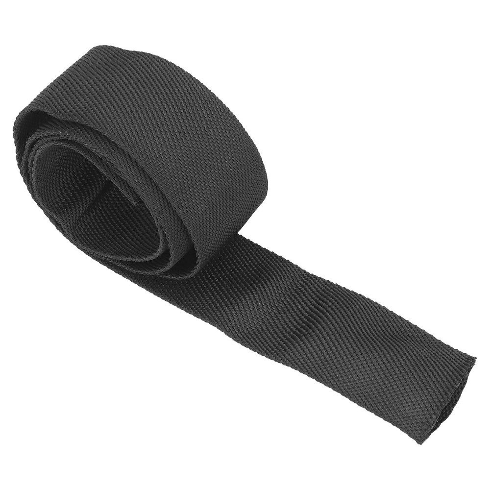 (2M) Rope Protective Sleeve Polyester Winch Rope Protective Sleeve Black