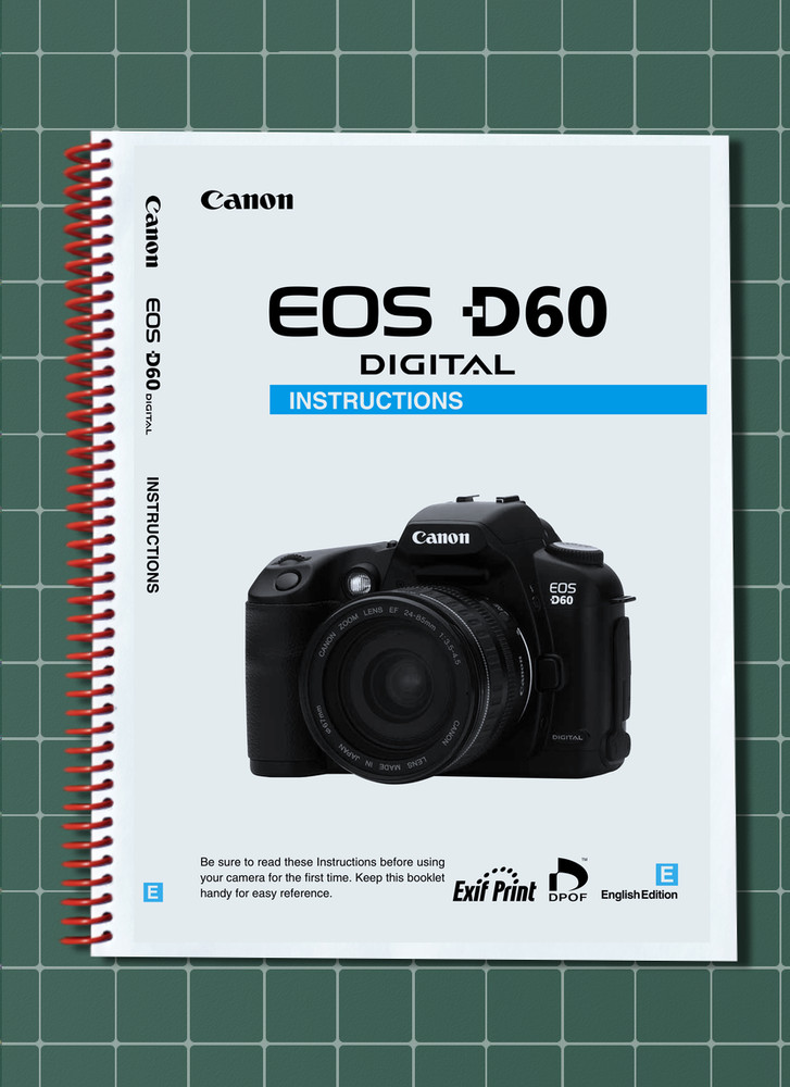 Canon EOS 60D — INSTRUCTIONS User Guide How-To Tutorial — 148 Pages — USA Made