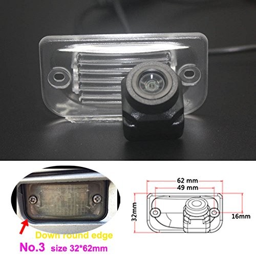 Backup Camera for Benz No. 3 Size 32*62mm Down Round Edge