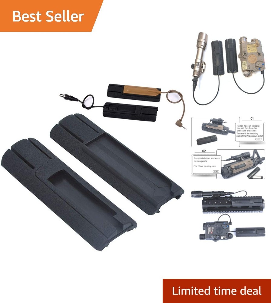 Secure Remote Switch Mount Kit for Flashlights - Fits 20mm Picatinny Rails