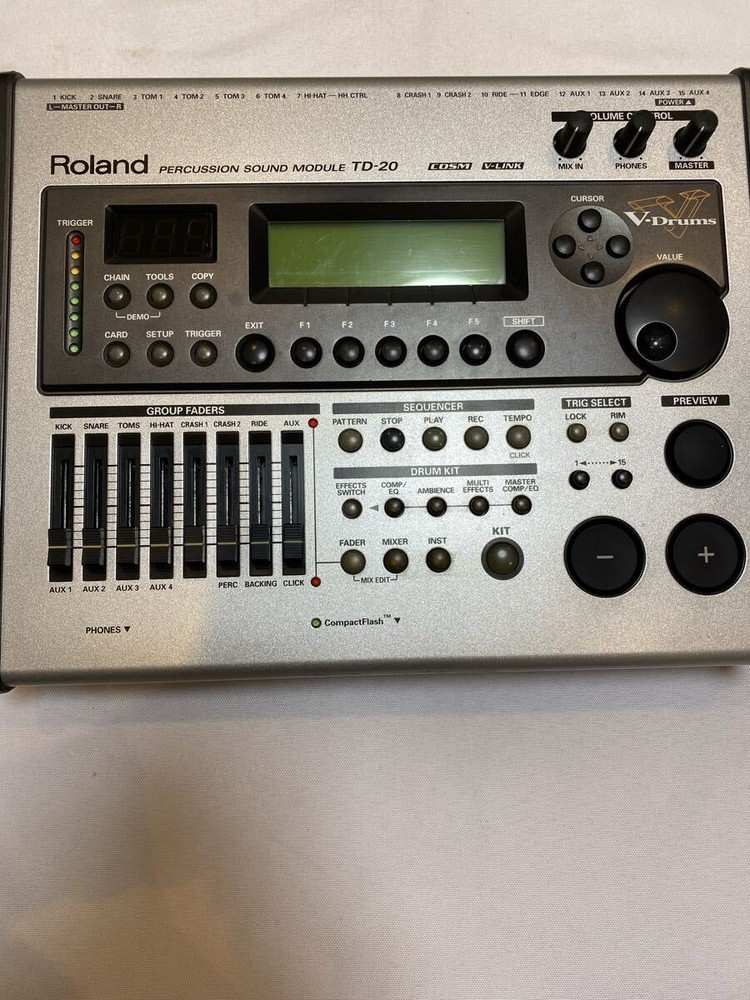 Roland Td-20 VDrum Percussion Sound Module Operation Confirmed