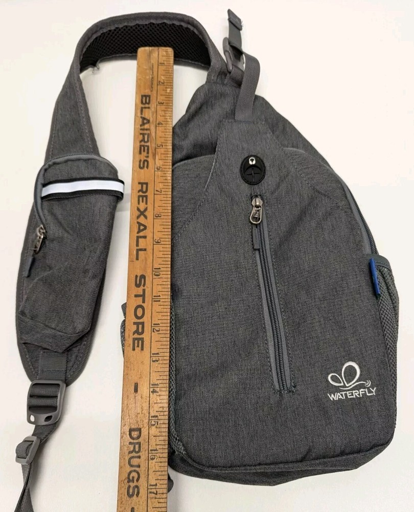 Waterfly Sling Pack - Gray Canvas NWOT