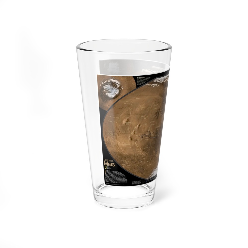 Space - MARS (2001) (Map) Pint Glass 16oz