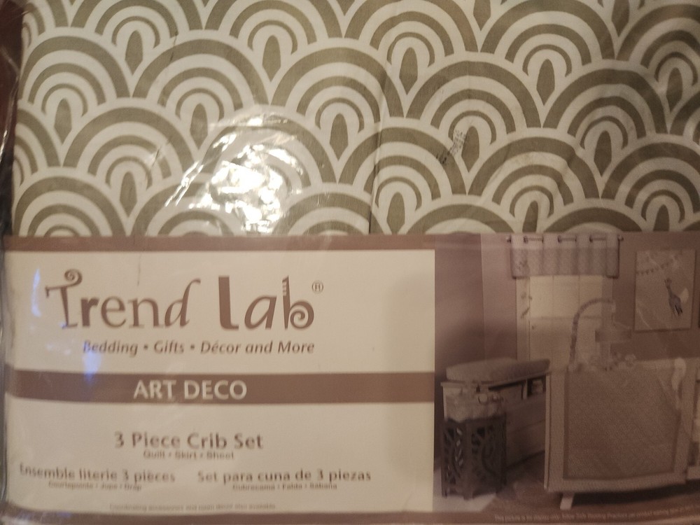 Trend Lab Art Deco 3 Piece Crib Bedding Set