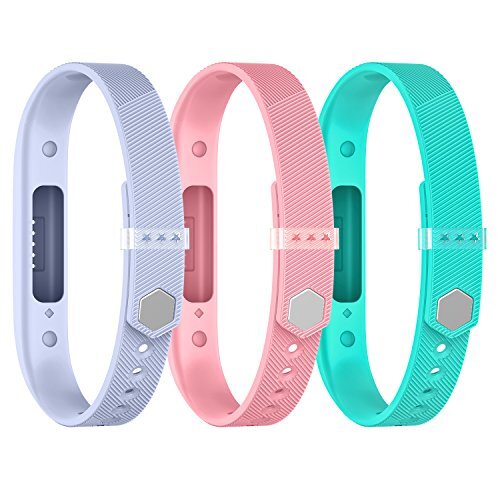 Compatible with Fitbit Flex 2 Bands,Replacement for Small B9:Lavender Pink Teal
