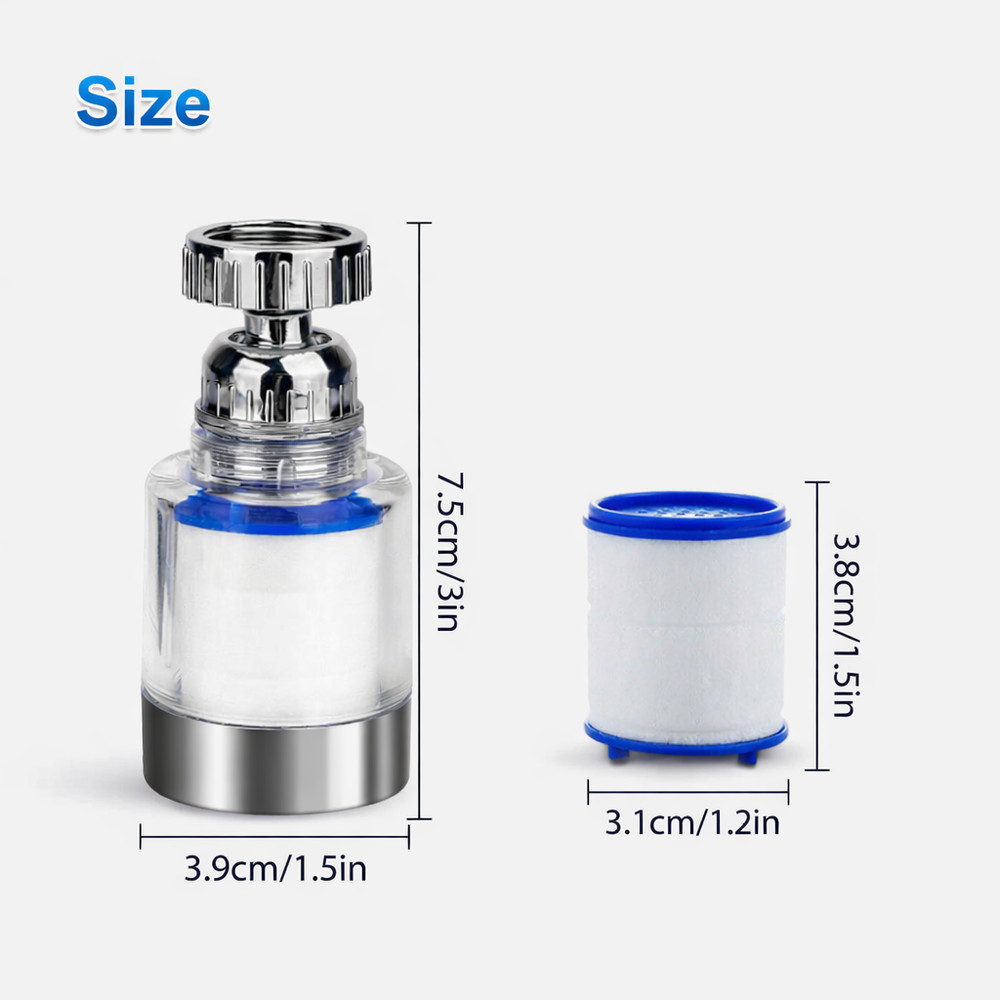 Faucet Water Filter Tap Filtration Kitchen Bathroom Sink Mounted Purifier System