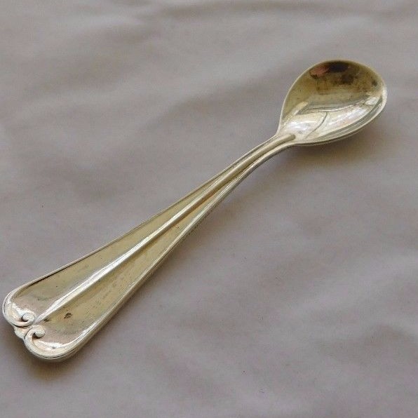 VINTAGE ITALIAN 800 SILVER SALT SPOON