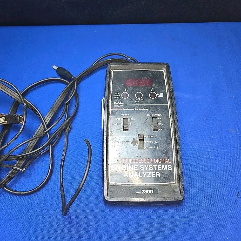 KAL EQUIPMENT Model 2800 ENGINE SYSTEMS ANALYZER Microprocessor Digital Untested