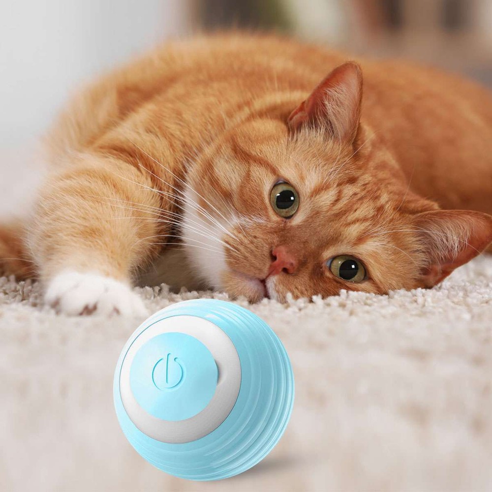 Peppy Pet Ball Smart Automatic Rolling Cat Toy, Fun Interactive Kitten Ball 1Pcs