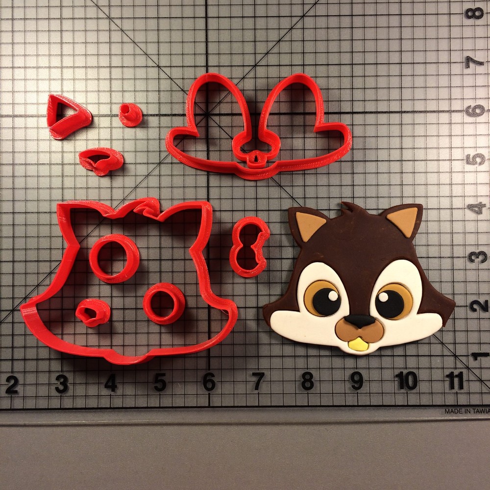 Squirrel Face 100 Cookie Cutter Set