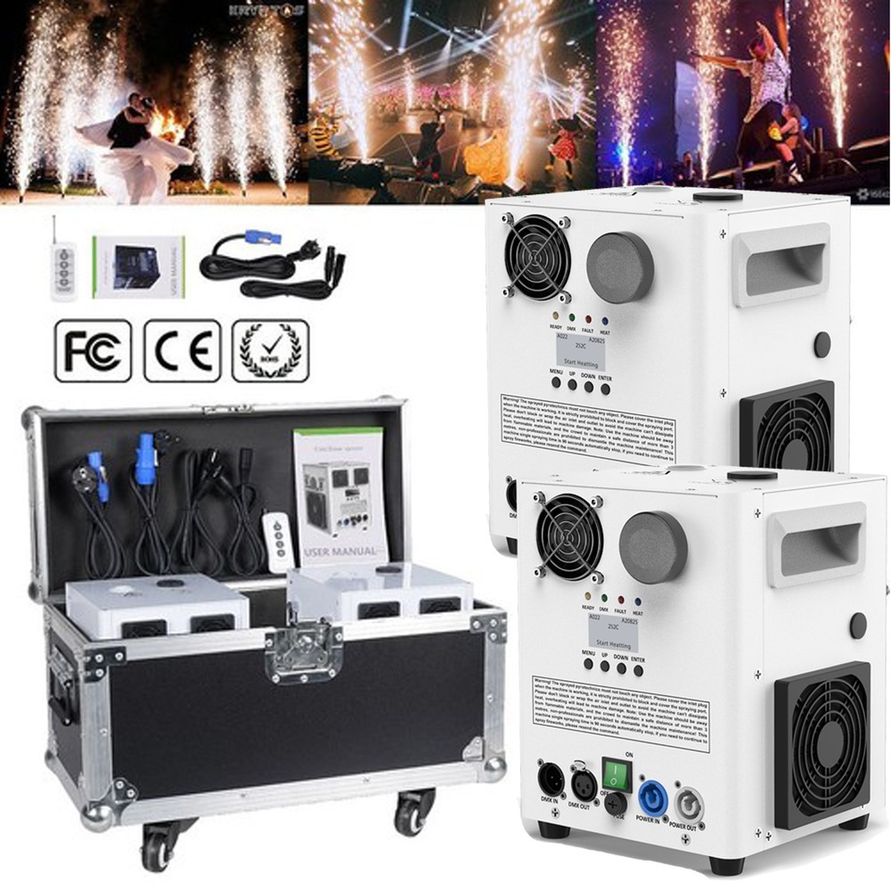 4PCS Large Cold Spark Firework Machine 1200W Stage Effect Machine DMX dj Disco