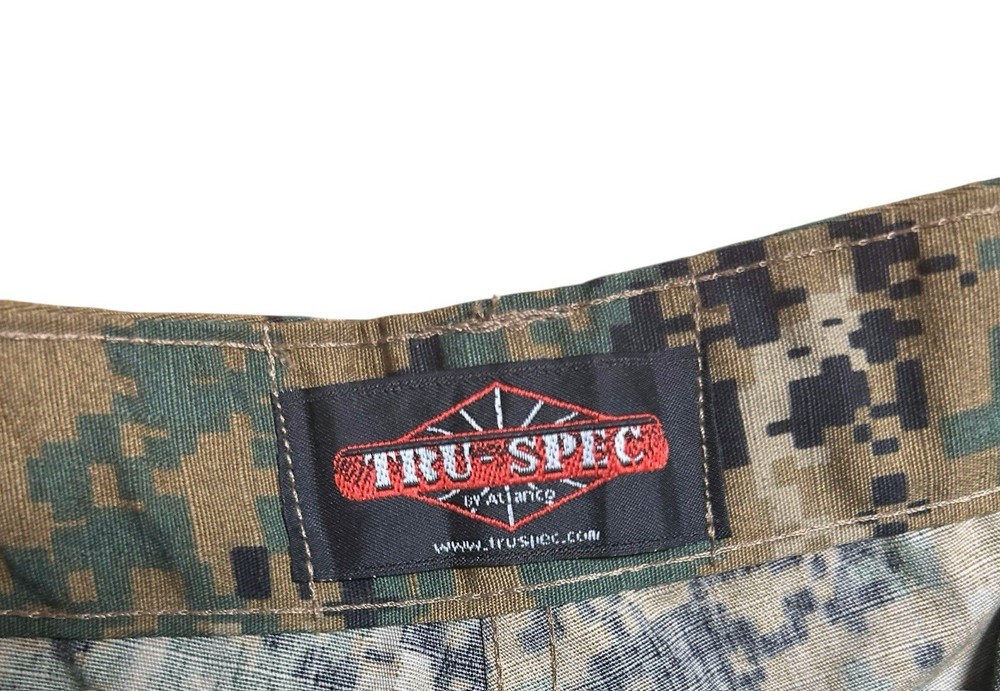 TRU SPEC TACTICAL RESPONSE UNIFORM MENS MEDIUM LONG PANTS DIGITAL CAMO RIPSTOP