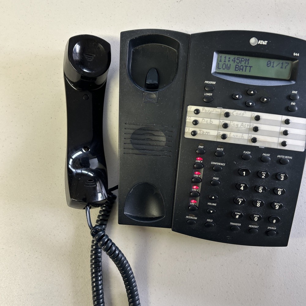 AT&T (Model 944)  4-Line Intercom Transfer & Conf. Corded Phone System