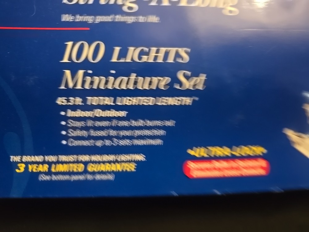 New GE String-A-Light 100 Count Miniature Light Set