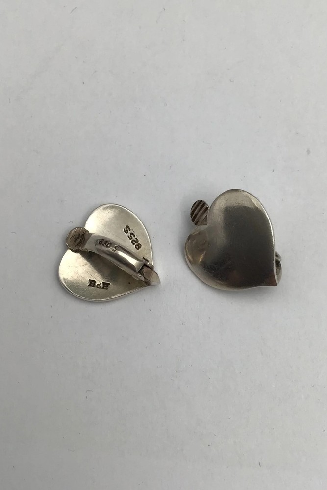 Hans Hansen Sterling Silver Heart Ear Clip