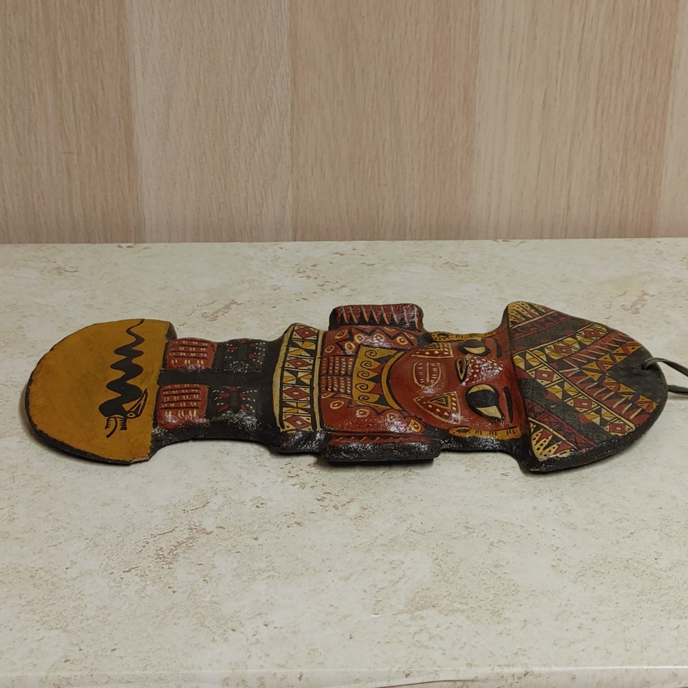Peruvian Tumi Healing God Wall Decor Hand Painted 11" Flaws