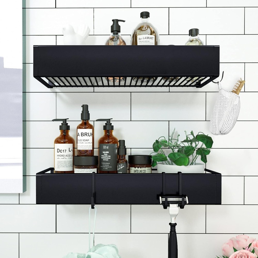 Stainless Steel Shower Caddy - Easy Install, Multi-Purpose Organizer