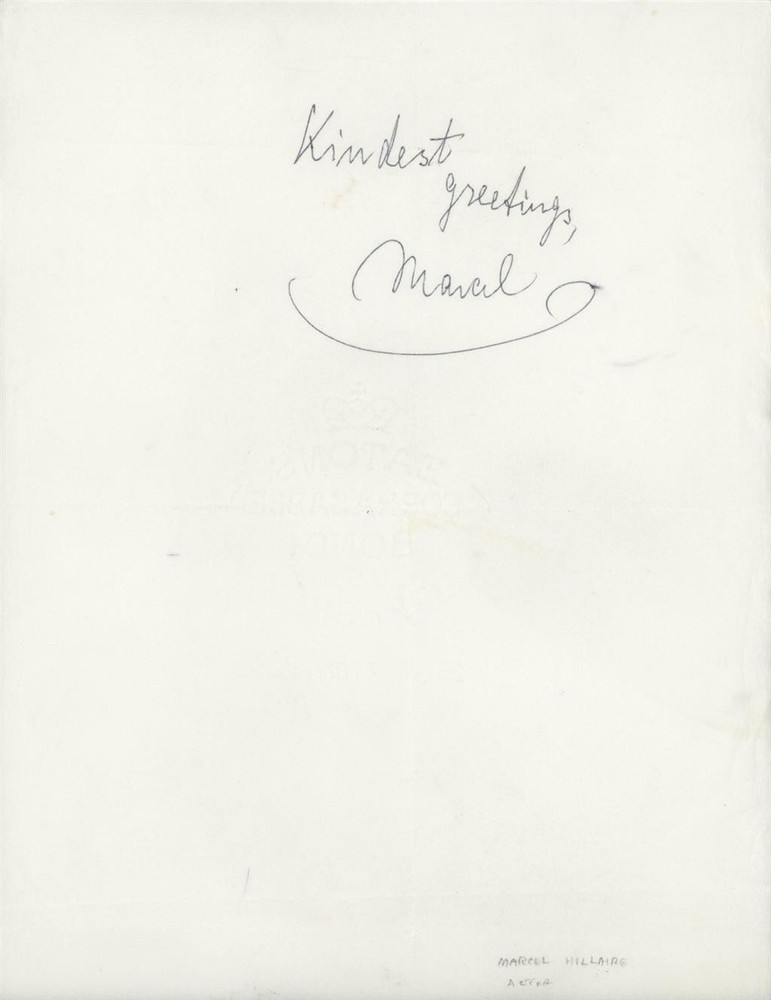 Marcel Hillaire- Signed Paper