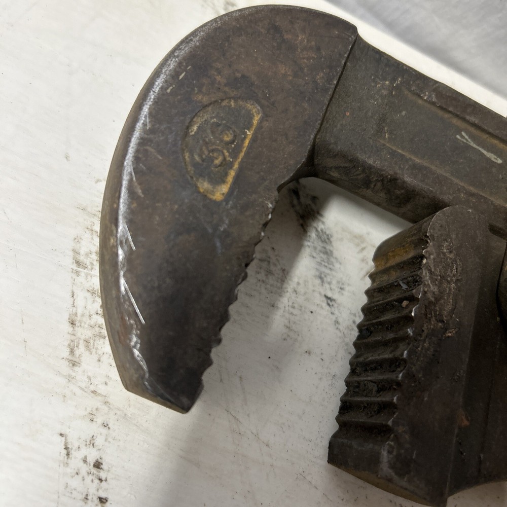36” Pipe Wrench, Improved Stillson 36 Vintage Pipe Wrench