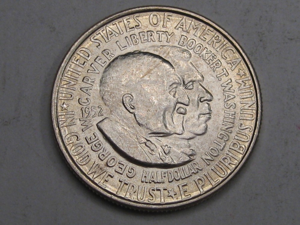 BU 1952 Silver Washington/Carver US Commem Half Dollar.  #2