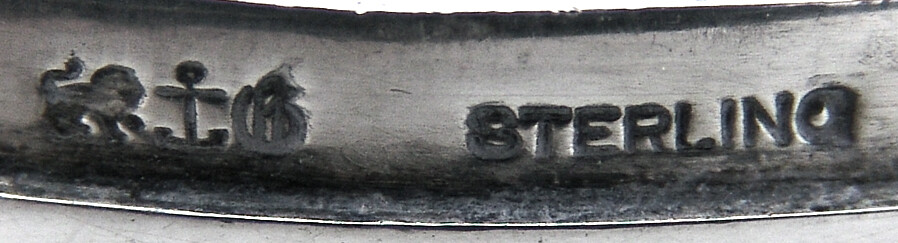 Rose and Scroll Soap Box Gorham Sterling Silver 1898 CRJ Monogram