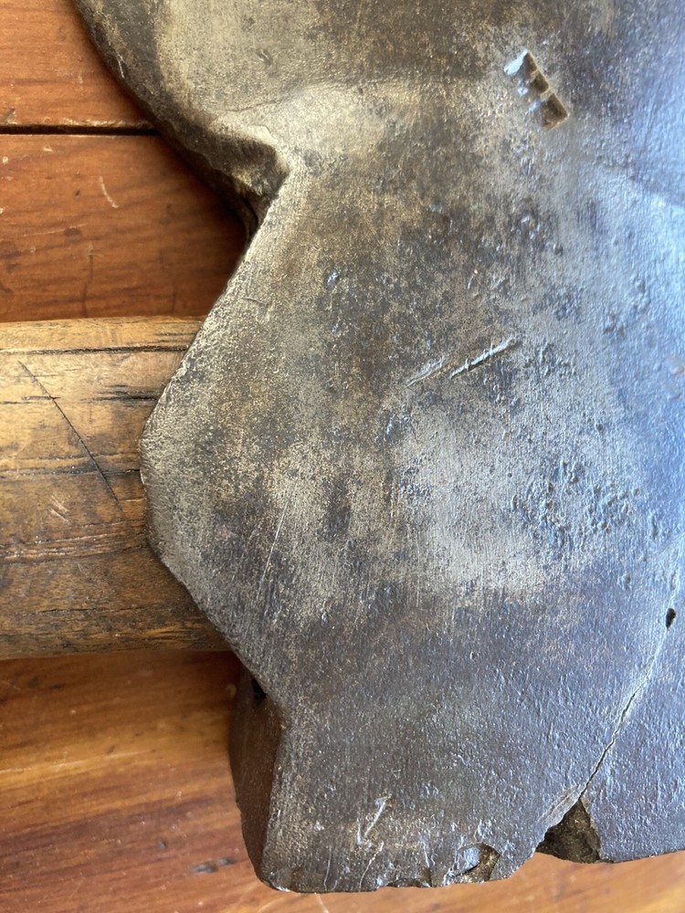 Antique Single Bevel Side Axe - Blacksmith Forged