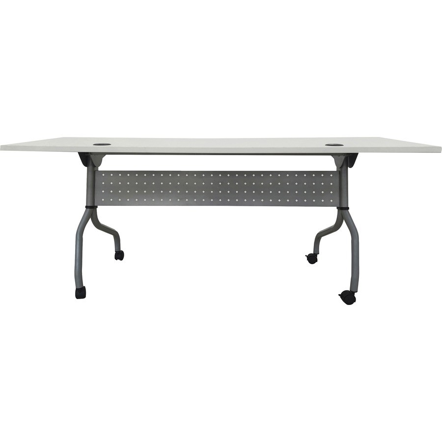 Lorell White Laminate Flip Top Training Table (llr-60743) (llr60743)
