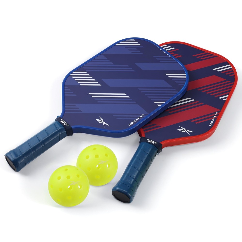 Reebok Pickleball Set: 2 Graphite Control Paddles & Balls - Precision Engineered