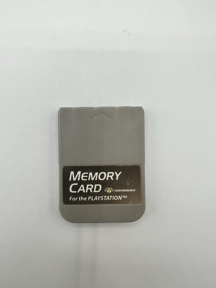 Performance PlayStation PS1 Grey Memory Card