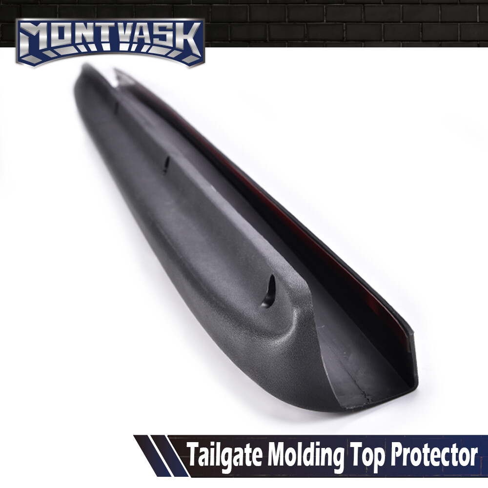 Fit For 99-06 Silverado Sierra Protector Tailgate Molding Cap Textured Black
