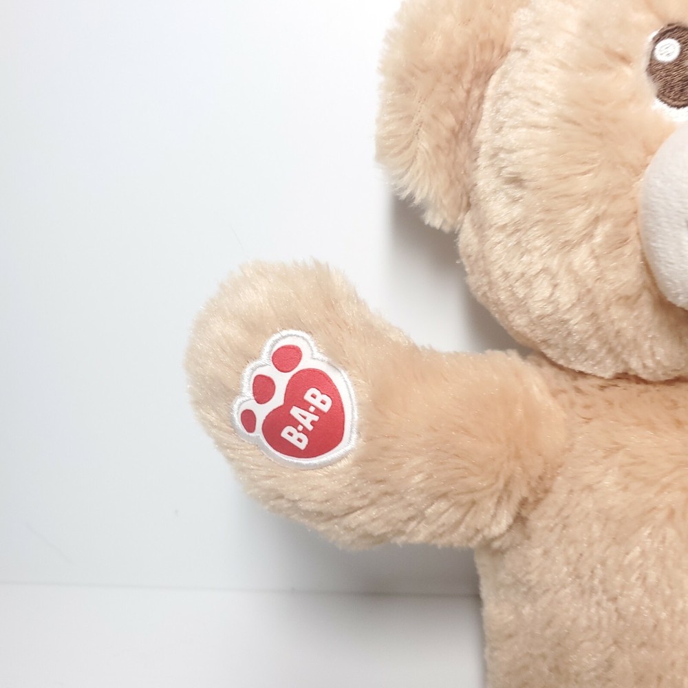 Build a Bear Light Brown 15" Bear Plush Stuffed with Brown Eyebrows