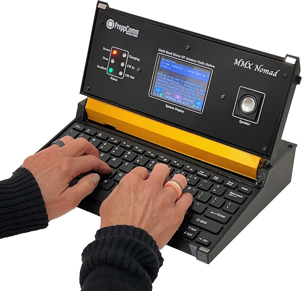 Dissaster emergency communication Morse Code interpreter HF Radio Station