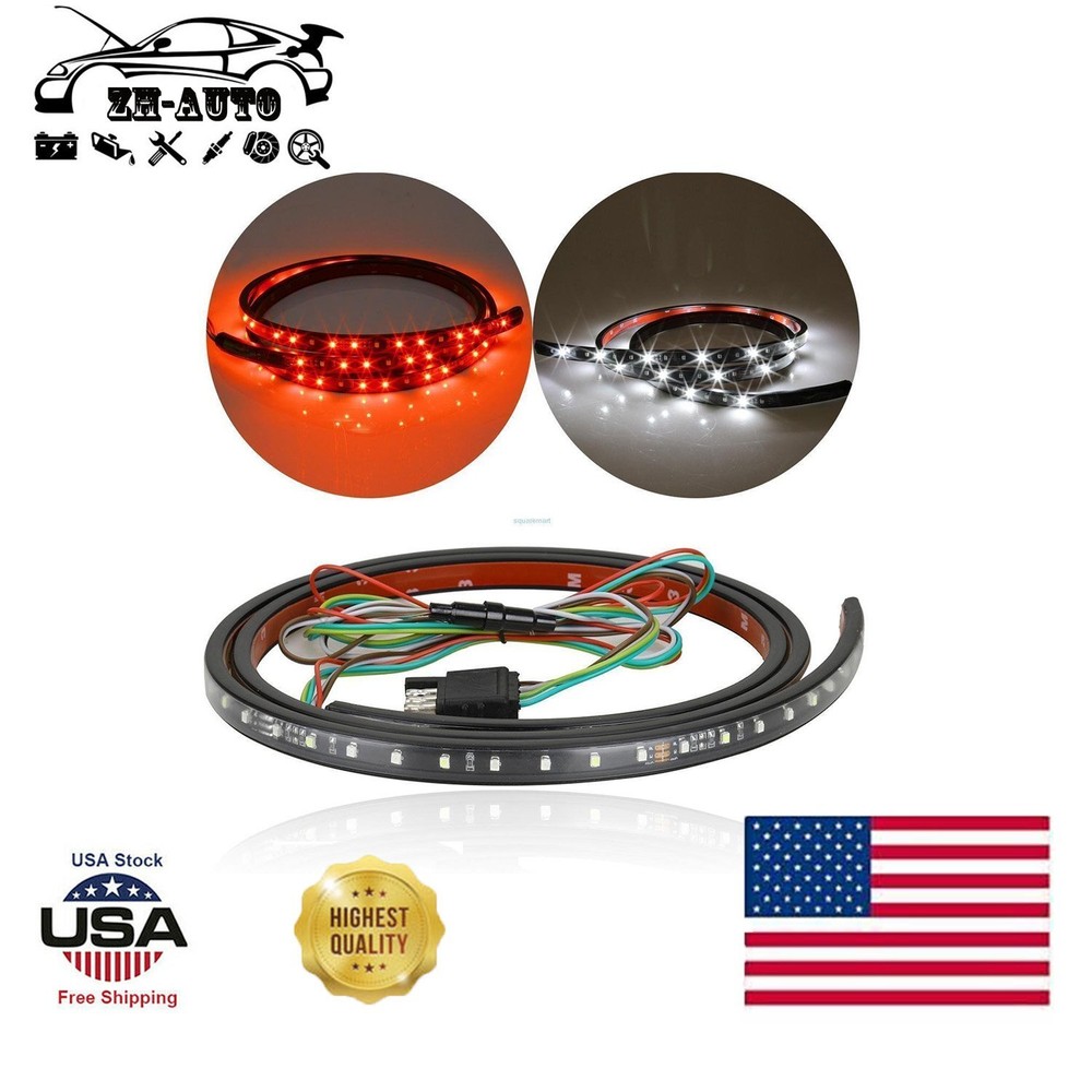 60" LED Strip Tailgate Light Bar Reverse Brake Signal For Chevy Ford GMC Dodge