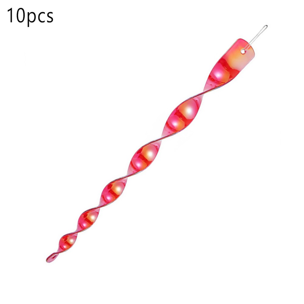 10Pack Bird Repellent Reflective Scare Rods Spiral Deterrent Control Device Deco
