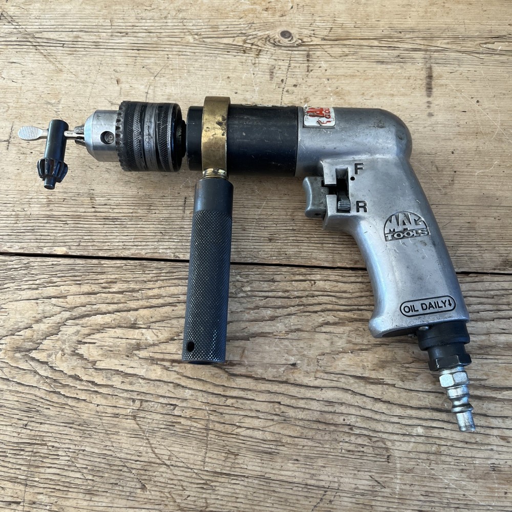 Mac Tools Air Pneumatic Drill Reversible AD590 Working With Handle