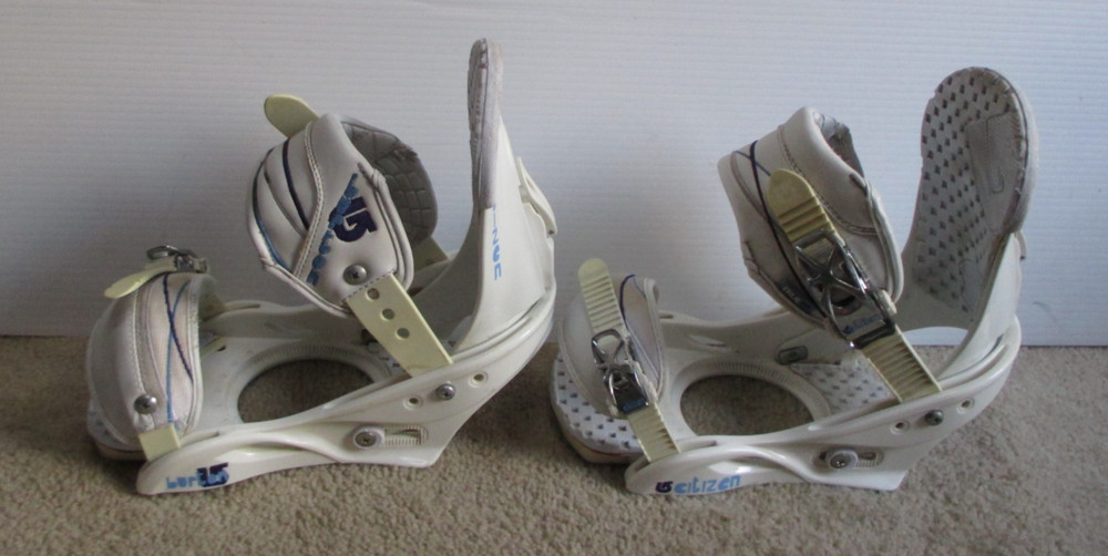 Burton Citizen Women's White Snowboard Bindings Size Medium