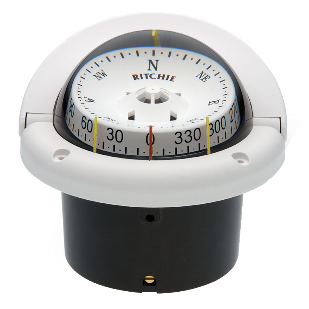 HF-743W Ritchie HF-743W Helmsman Compass Flush Mount White