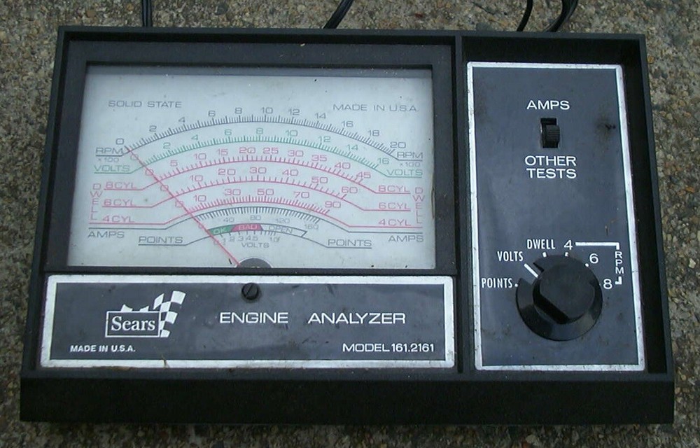 Sear's Engine Analyzer, 12V Ignition System, in good working order