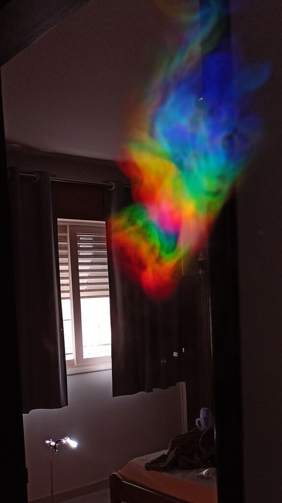 Triangular Prism 25*25*80mm Rainbow Crystal Glass Effects Filter Studio Shooting