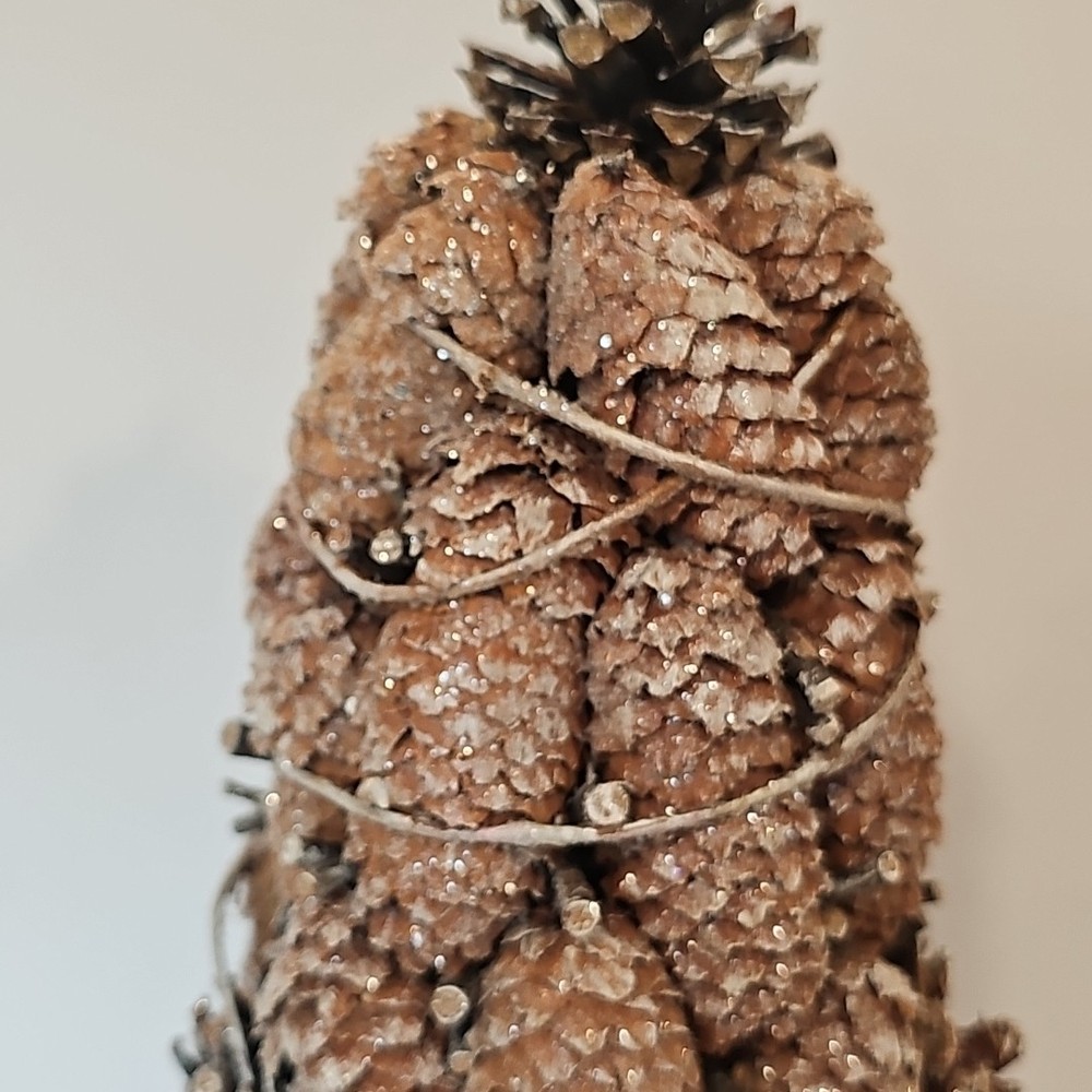 Smith & Hawkins Frosted Glitter Pinecone Christmas Tree Medium 16''