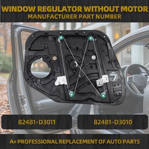 Right Passenger Side Window Regulator Without Front Right Side 82481-D3011