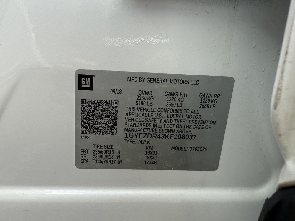 2019-2022 Cadillac XT4 Transfer Case