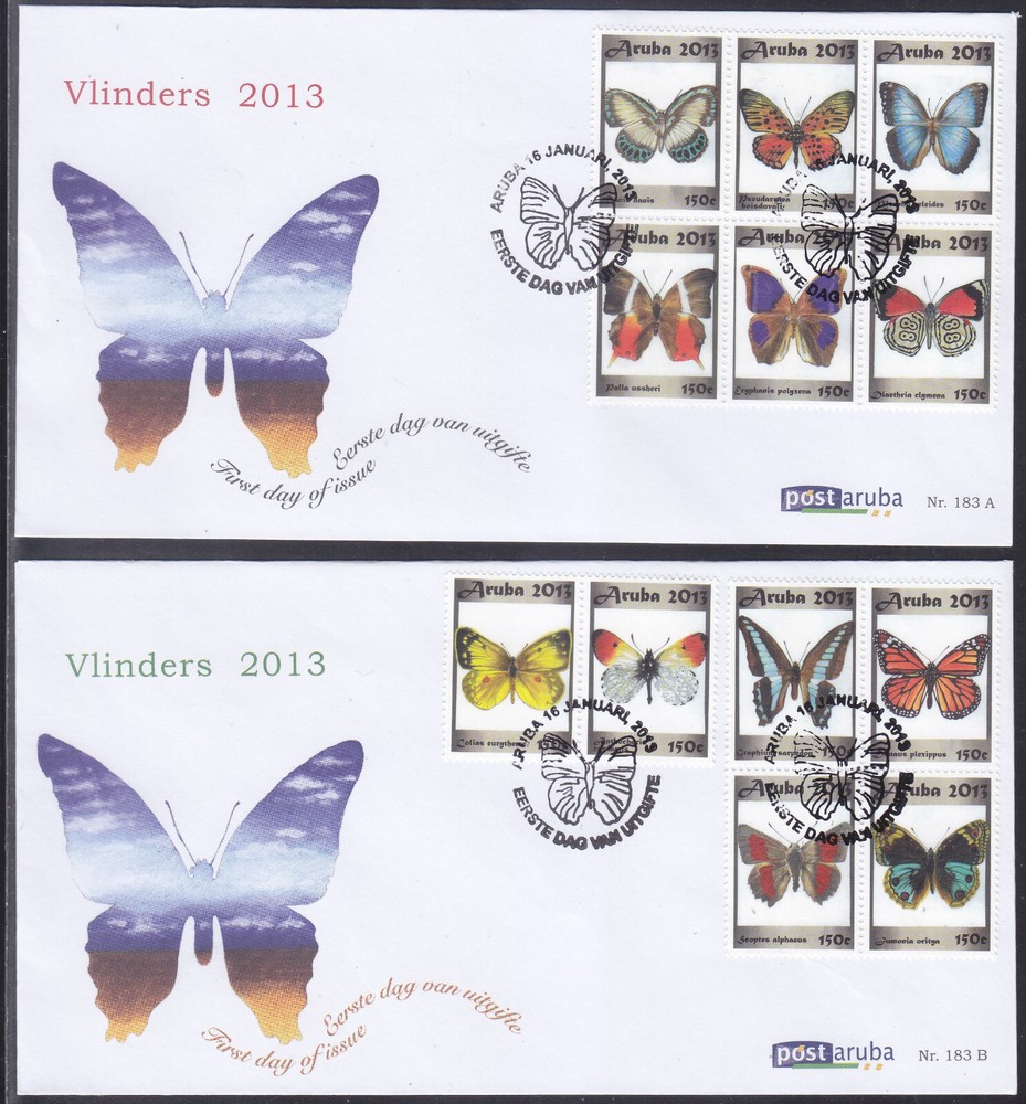 Arubu Issue FDC 2013 (183) Butterflies