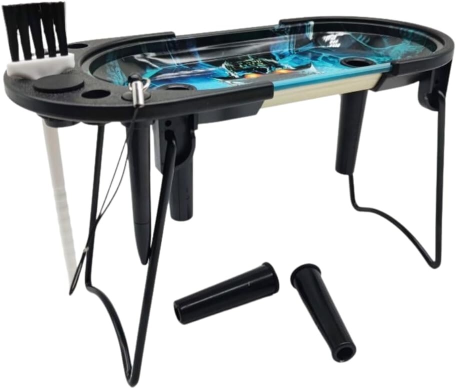 Rolling Tray with Folding Rolling Station to Stuff Full Size and Standard Sized