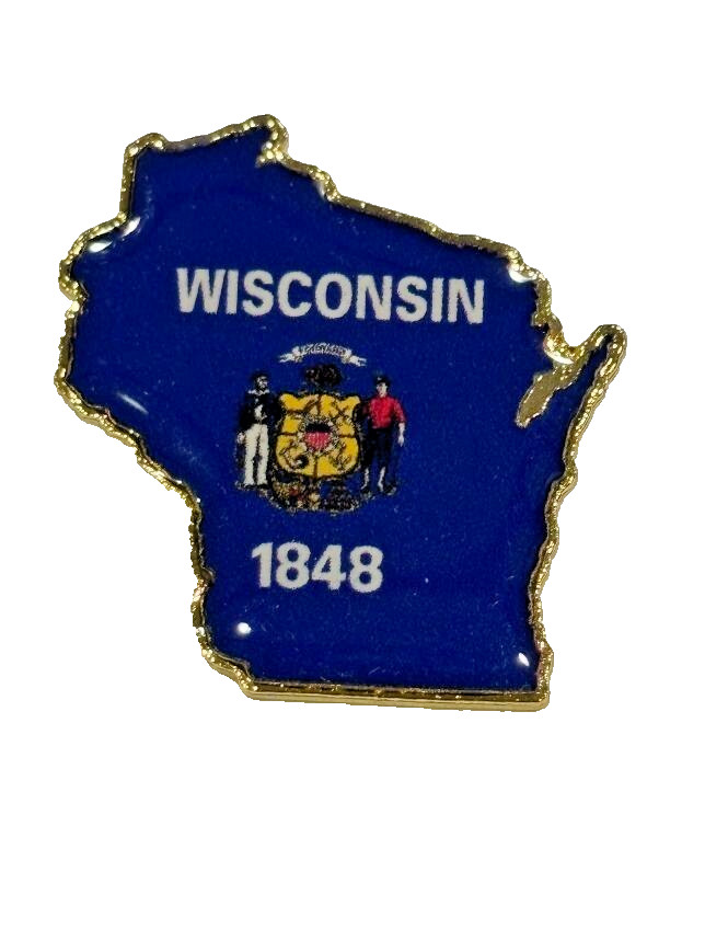 WISCONSIN STATE LAPEL PIN NEW