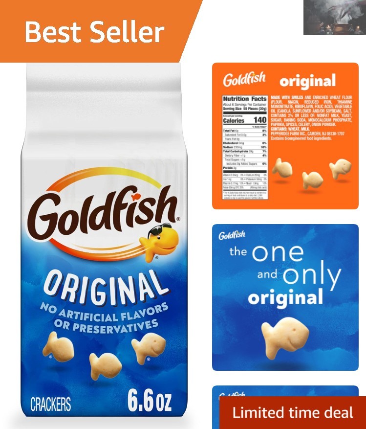 Crispy  Crackers 6.6 Oz - Perfect Anytime Snack Without Preservatives