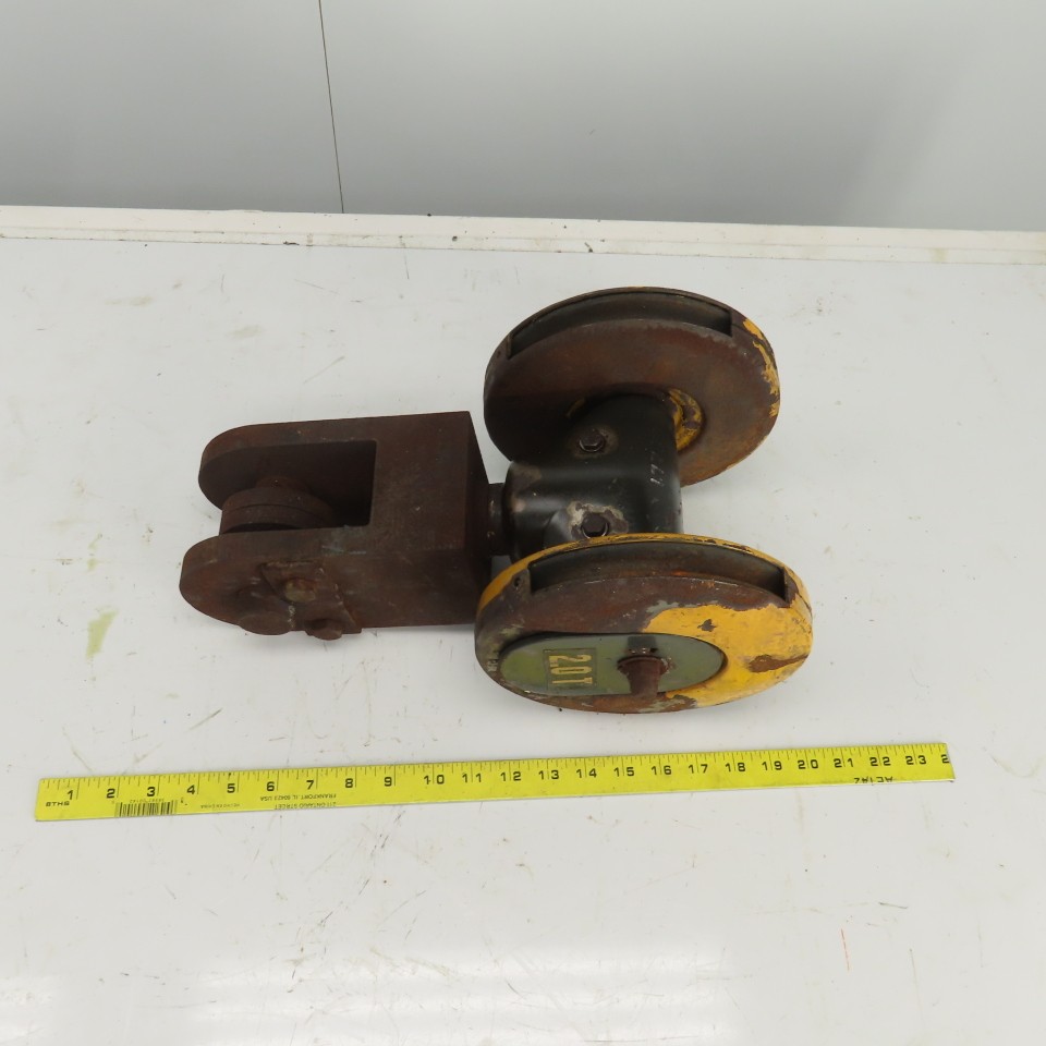 Konecranes 2 Ton Double Wire Rope Sheave Snatch Block