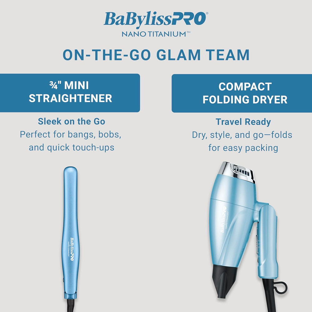 3/4" Ultra-Sleek Mini Straightener, Flat Iron