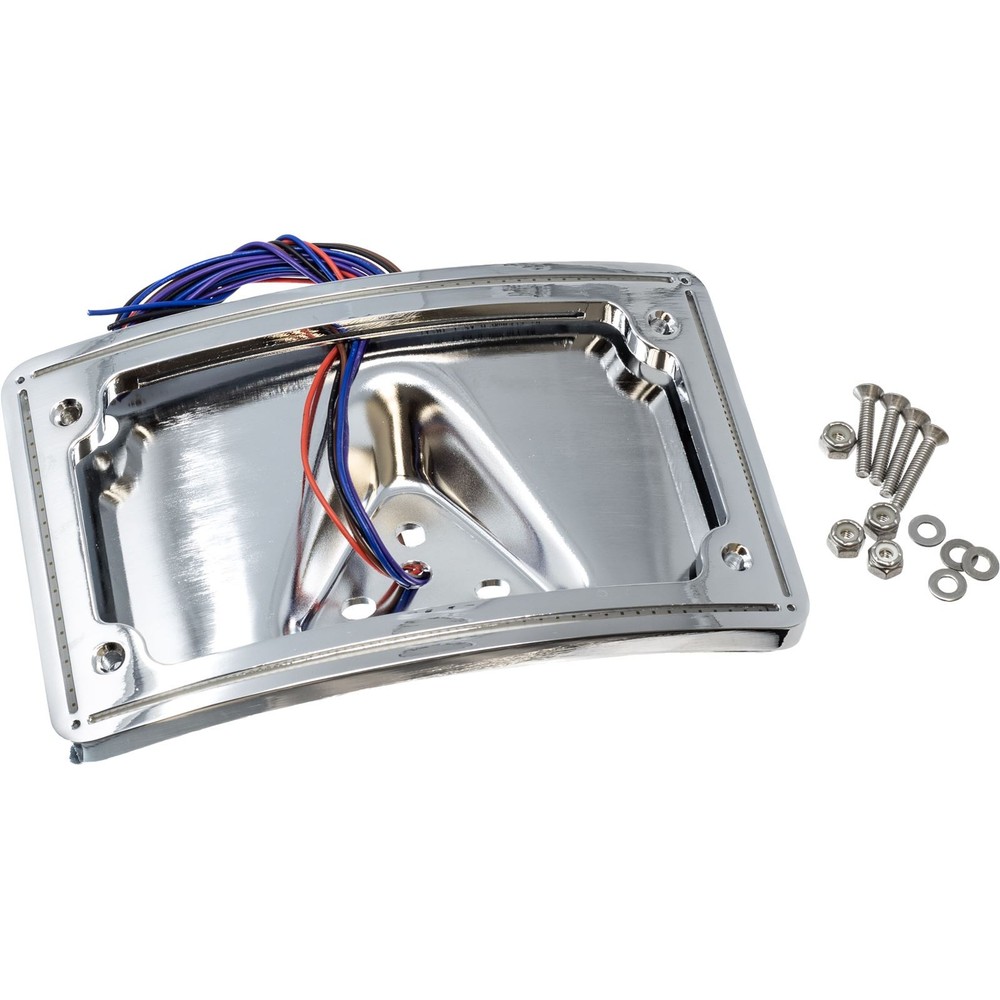 Letric Lighting Co. PERFECT PLATE LIGHT CURVE CHR UNIVERSAL FIT LLC-CPPL-C