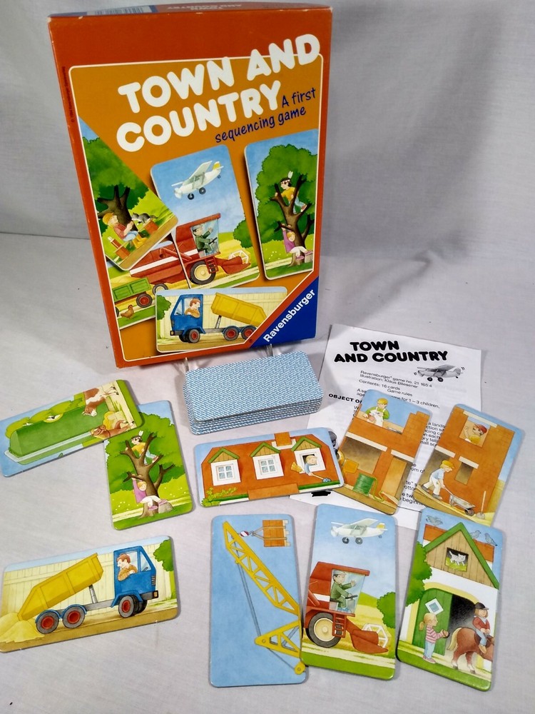 Town & Country: A First Sequencing Game | Ravensburger | 1994 | Complete Age 3 &